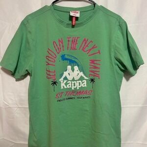 Kappa Wave Tee Men's Large Surf Y2K